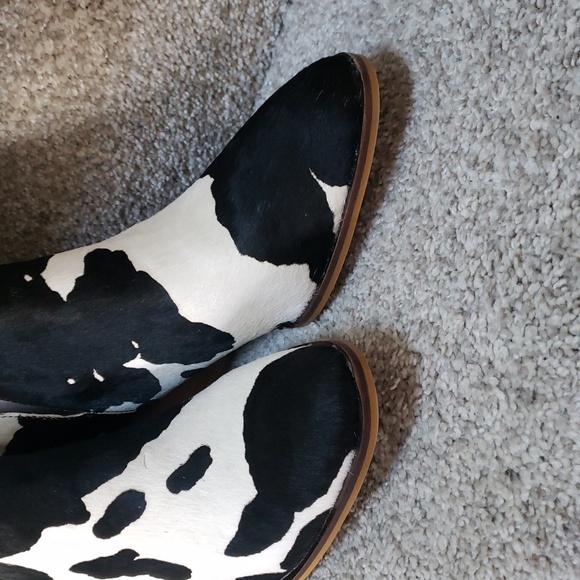 Bessie cow print bootie corkys NIB Cowhide Womens 6,7,8,9 And 10 - Picture 2 of 7